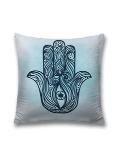 Наволочка JoyArty декоративная "Око в хамсе" на молнии, 45x45 см