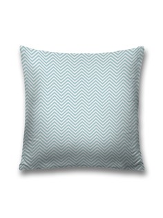 Наволочка JoyArty декоративная "Классический зигзаг" на молнии, 45x45 см