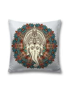 Наволочка JoyArty декоративная "Мудрый слон" на молнии, 45x45 см