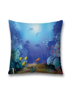 Наволочка JoyArty декоративная "Влюбись в океан" на молнии, 45x45 см