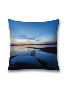 Наволочка JoyArty декоративная "Не посещаемый пляж" на молнии, 45x45 см