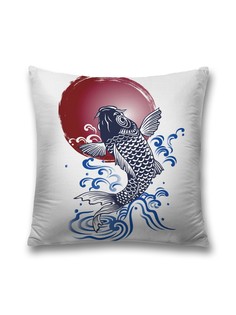 Наволочка JoyArty декоративная "Рыба желаний" на молнии, 45x45 см