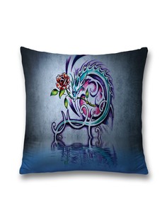 Наволочка JoyArty декоративная "Водяной дракон" на молнии, 45x45 см