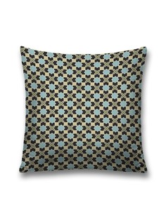 Наволочка JoyArty декоративная "Квадратные диагональные фигуры" на молнии, 45x45 см