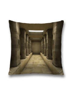 Наволочка JoyArty декоративная "Коридор в замке" на молнии, 45x45 см