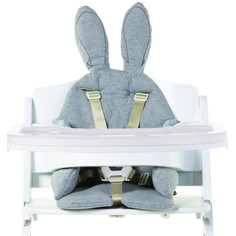 Стульчик для кормления растущий Childhome Lambda 2 Белый с подушкой Rabbit grey