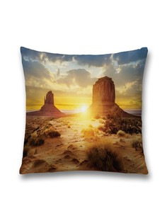 Наволочка JoyArty декоративная "Закат в пустыне" на молнии, 45x45 см