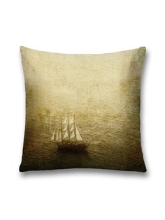 Наволочка JoyArty декоративная "Старый корабль" на молнии, 45x45 см