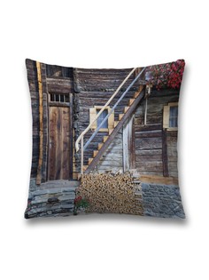 Наволочка JoyArty декоративная "Домашние ступени" на молнии, 45x45 см