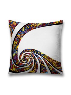 Наволочка JoyArty декоративная "Модерные завитки" на молнии, 45x45 см
