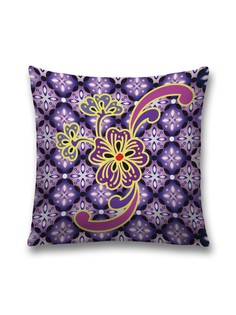 Наволочка JoyArty декоративная "Цветочные духи" на молнии, 45x45 см