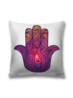 Наволочка JoyArty декоративная "Мусульманская хамса" на молнии, 45x45 см