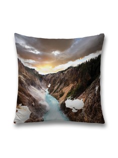 Наволочка JoyArty декоративная "Горные опасности" на молнии, 45x45 см