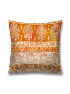 Наволочка JoyArty декоративная "Ряды хамсы" на молнии, 45x45 см