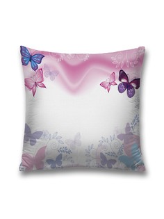 Наволочка JoyArty декоративная "Волшебные бабочки" на молнии, 45x45 см