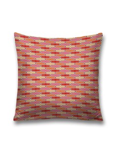 Наволочка JoyArty декоративная "Геометрический волновой орнамент" на молнии, 45x45 см