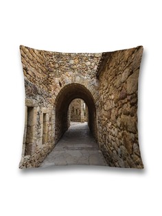 Наволочка JoyArty декоративная "Замковые проходы" на молнии, 45x45 см