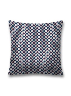 Наволочка JoyArty декоративная "Круглые бублики" на молнии, 45x45 см