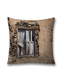 Наволочка JoyArty декоративная "Заколоченное окно" на молнии, 45x45 см
