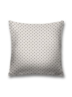 Наволочка JoyArty декоративная "Белая клетка" на молнии, 45x45 см