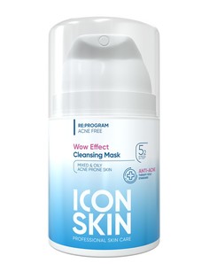 Маска для лица ICON SKIN от акне и жирного блеска 50 мл