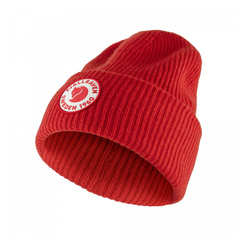 Шапка бини унисекс Fjallraven 1960 Logo Hat красная