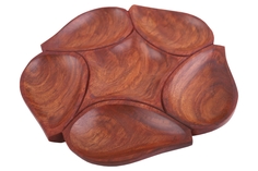 Менажница на 6 отделений (дерево) № Фр485 Ганг