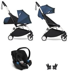 Коляска BABYZEN 3 в 1 с люлькой Newborn Pack и автокреслом Air France Белая рама