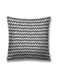 Наволочка JoyArty декоративная "Маскировочные зигзаги" на молнии, 45x45 см