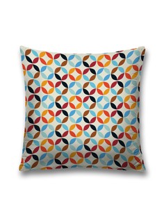 Наволочка JoyArty декоративная "Звездные кольца" на молнии, 45x45 см