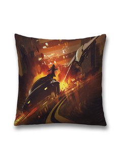 Наволочка JoyArty декоративная "Фантастическая погоня" на молнии, 45x45 см