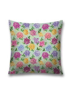 Наволочка JoyArty декоративная "Цветочный сад" на молнии, 45x45 см