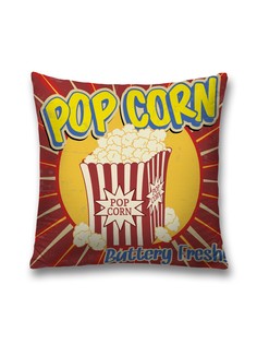 Наволочка JoyArty декоративная "Свежий попкорн" на молнии, 45x45 см
