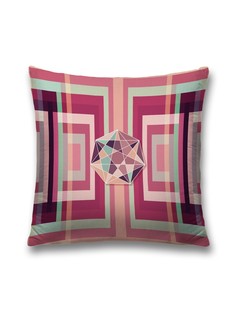 Наволочка JoyArty декоративная "Диско геометрия" на молнии, 45x45 см