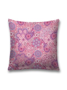 Наволочка JoyArty декоративная "Цветочное покрытие" на молнии, 45x45 см