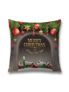 Наволочка JoyArty декоративная "Ночь перед рождеством" на молнии, 45x45 см