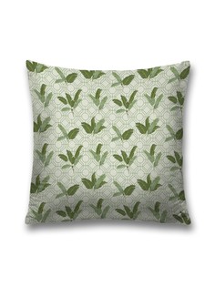 Наволочка JoyArty декоративная "Банановая ветка" на молнии, 45x45 см