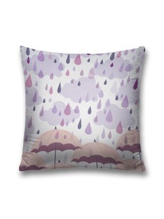 Наволочка JoyArty декоративная "Дождь начинается" на молнии, 45x45 см