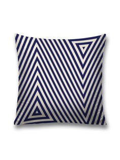 Наволочка JoyArty декоративная "Параллельные треугольники" на молнии, 45x45 см