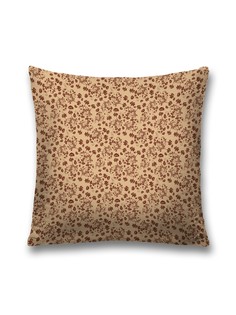 Наволочка JoyArty декоративная "Цветочные завитки" на молнии, 45x45 см