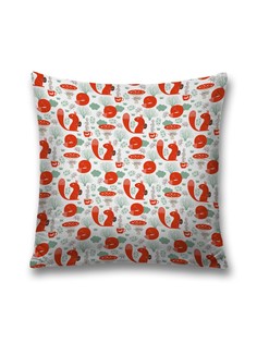 Наволочка JoyArty декоративная "Зов белок" на молнии, 45x45 см