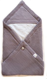 Конверт вязаный для новорожденного Hush Hush! Grey 2321