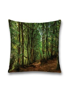 Наволочка JoyArty декоративная "Тропа из сказки" на молнии, 45x45 см