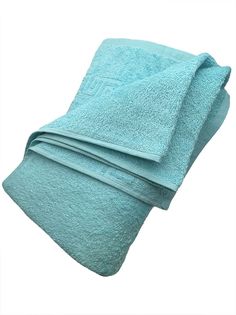 Полотенце пляжное банное, размер 100*180 Светлая бирюза TM Textile