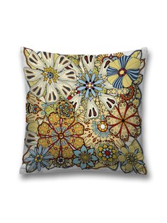 Наволочка JoyArty декоративная "Винтажный букет" на молнии, 45x45 см