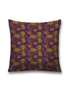 Наволочка JoyArty декоративная "Восточные пейсли" на молнии, 45x45 см