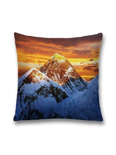 Наволочка JoyArty декоративная "Солнечная вершина" на молнии, 45x45 см