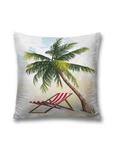 Наволочка JoyArty декоративная "Сон под пальмой" на молнии, 45x45 см