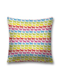 Наволочка JoyArty декоративная "Лошадиные скачки" на молнии, 45x45 см