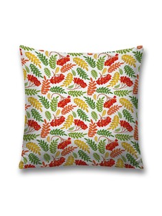 Наволочка JoyArty декоративная "Рябиновая осень" на молнии, 45x45 см